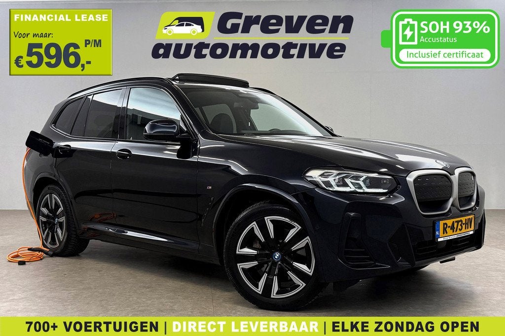 BMW iX3 Executive 80 kWh M-Sport | Snelladen | SOH 93% | Pan, Automaat, Achterwielaandrijving, 750 kg, 110 €/maand