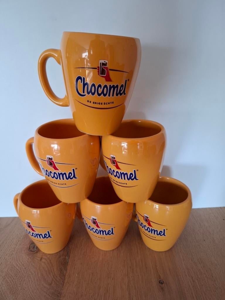 Chocomel Mokken - Set van 6, Overige typen, Geel, Ophalen of Verzenden, Zo goed als nieuw