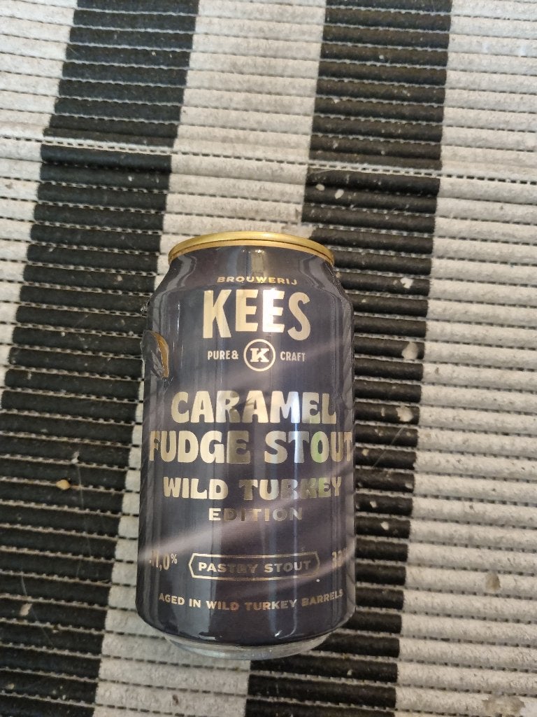 1x Caramel Fudge Stout Wild Turkey Edition van Kees (11%), Verzamelen, Biermerken, Ophalen of Verzenden, Nieuw, Overige typen