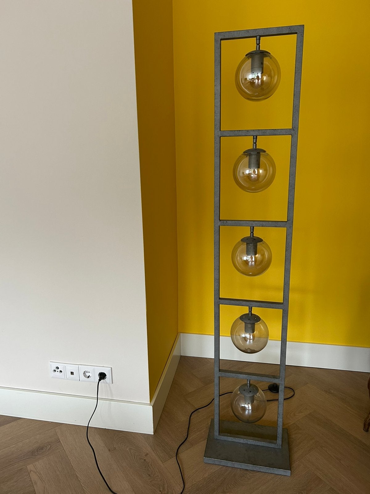 industriële toren vloerlamp., Ophalen, Zo goed als nieuw, 150 tot 200 cm