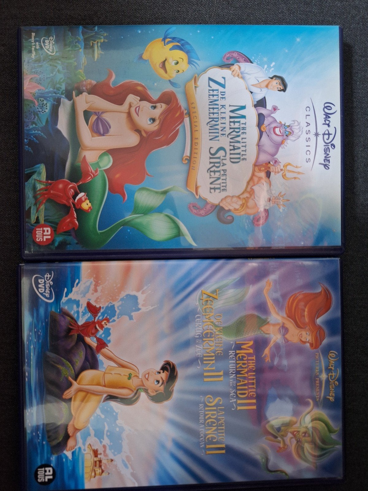 De Kleine Zeemeermin 1 & 2 DVD Special Edition, Cd's en Dvd's, Dvd's | Kinderen en Jeugd, Gebruikt, Animatie, Nederlands, Ophalen of Verzenden