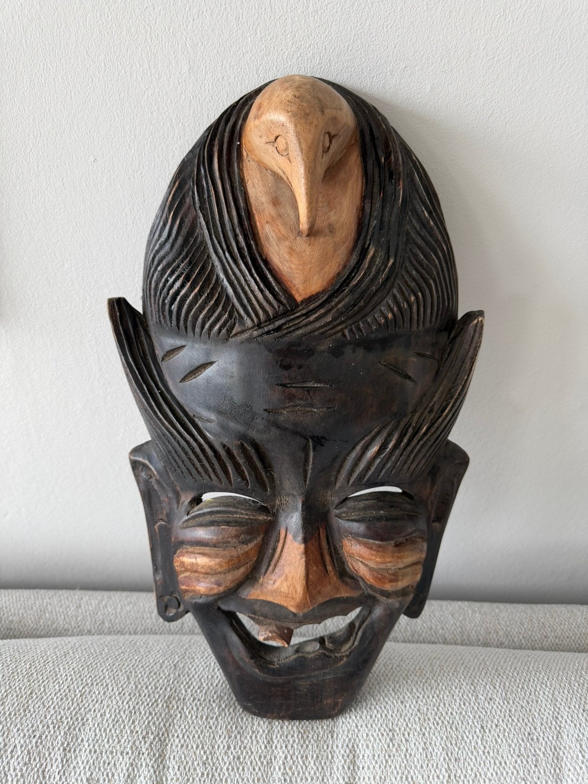 Handgemaakt masker uit Kenia - Houtsnijwerk, Ophalen of Verzenden