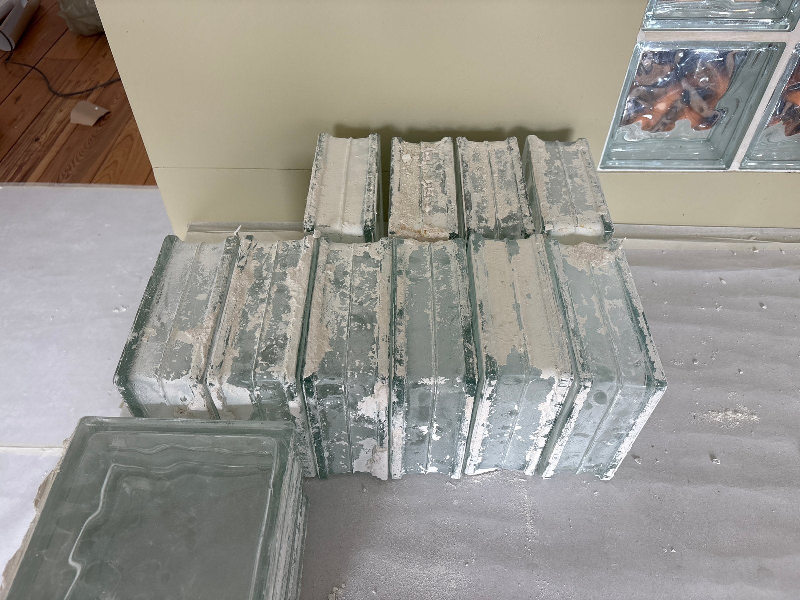 20 Gebruikte Glasblokken (+/-1m2) voor Diverse Projecten, Ophalen, Gebruikt, Overige typen