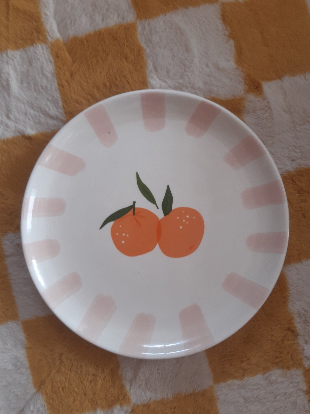Bord mandarijnen Leen Bakker nieuw €5,-, Ophalen, Overige merken, Nieuw, Bord(en)