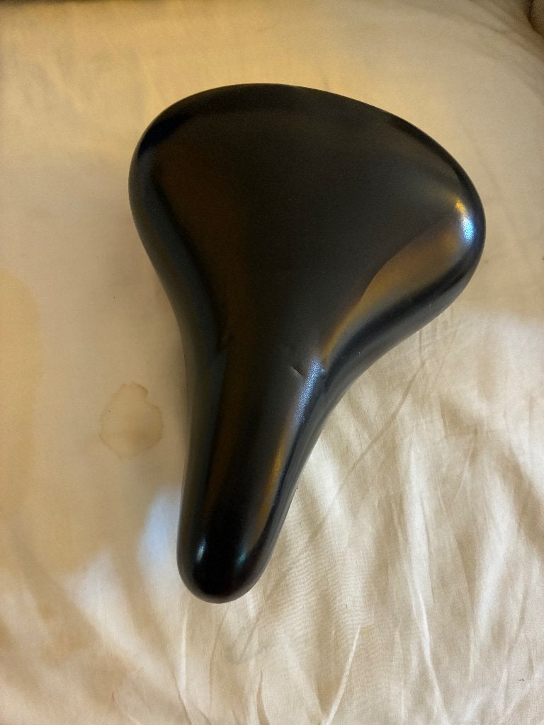 Zwart gel fietszadel met zadelstrop, Selle Royal, Ophalen, Gebruikt, Zadel, Selle Royal