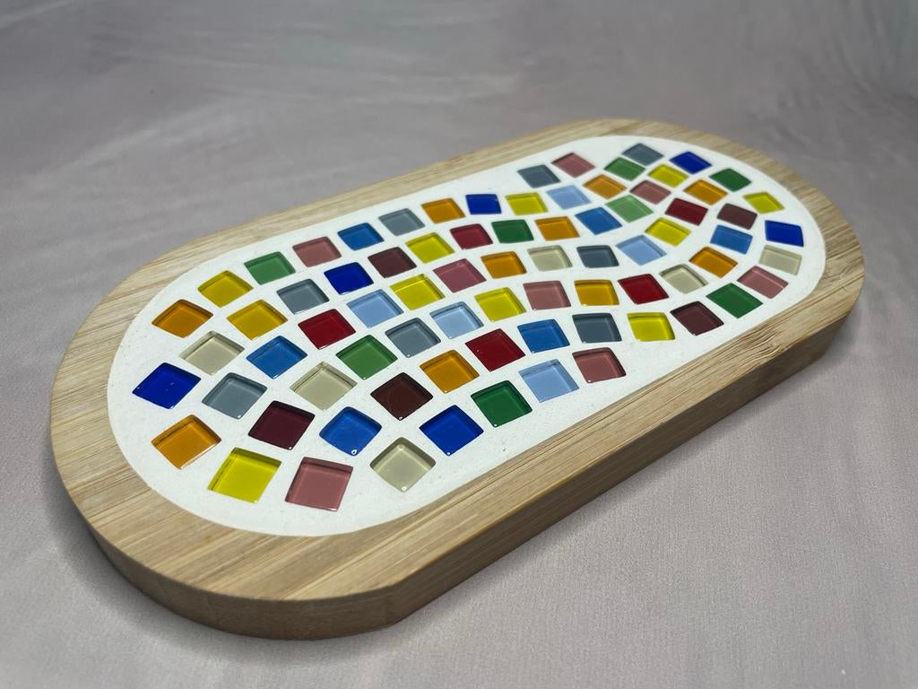 Kleine borrelplankje diy pakket mozaiek, Nieuw, Meerkleurig, Knutselset, Hout