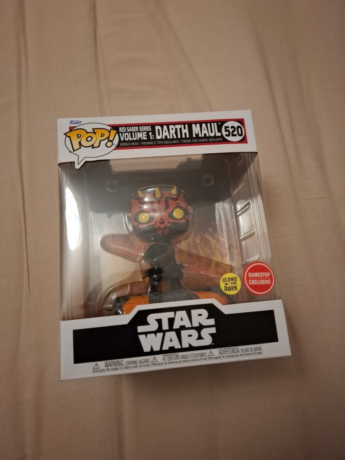 funko star wars #520 darth maul, Verzamelen, Ophalen of Verzenden, Zo goed als nieuw, Actiefiguurtje