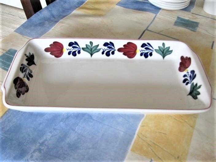Boerenbont cakeschaal Boerenbond, Huis en Inrichting, Keuken | Servies, Gebruikt, Landelijk/Boerenbont, Ophalen of Verzenden, Schaal of Schalen