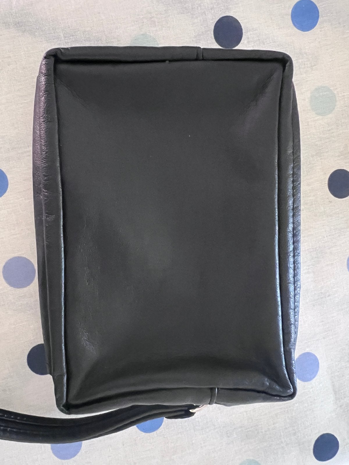 Samsonite tasje - Zwart lederen etui, Ophalen, Gebruikt, Zwart