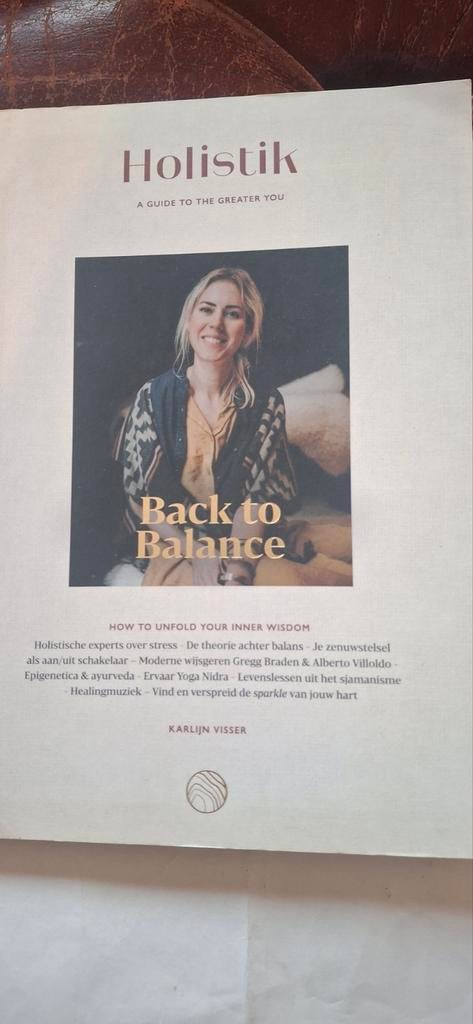 Holistik: Back to Balance - Gids voor innerlijke wijsheid, Boeken, Ophalen of Verzenden, Zo goed als nieuw