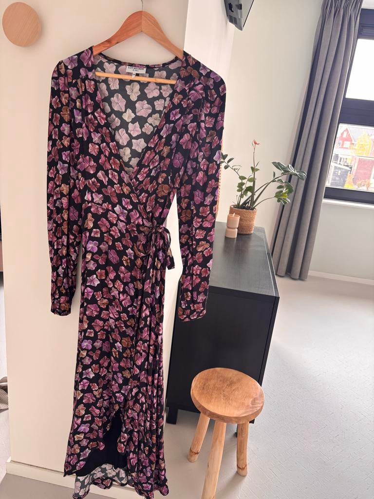 Prachtige Lot Keckeis wikkeljurk met bloemenprint, Paars, Nieuw, Ophalen of Verzenden, Maat 36 (S)