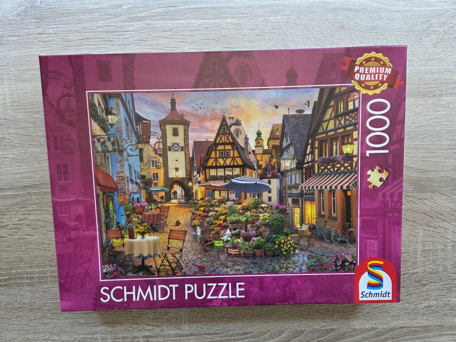 Puzzel 1000 stukjes Rothenburg (Duitsland), Ophalen, 500 t/m 1500 stukjes, Zo goed als nieuw, Legpuzzel