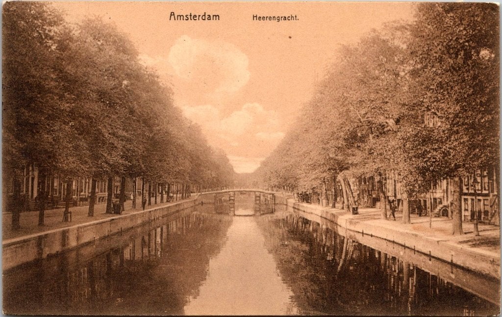 Herengracht - 12 oude ansichtkaarten, Ophalen of Verzenden, Voor 1920, Gelopen, Noord-Holland