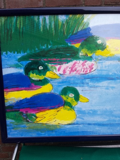 schilderij op hout van eenden, Ophalen of Verzenden, 'T Olde Gre-j, Info@toldegrej.nl, Endepoelstraat 20f Didam