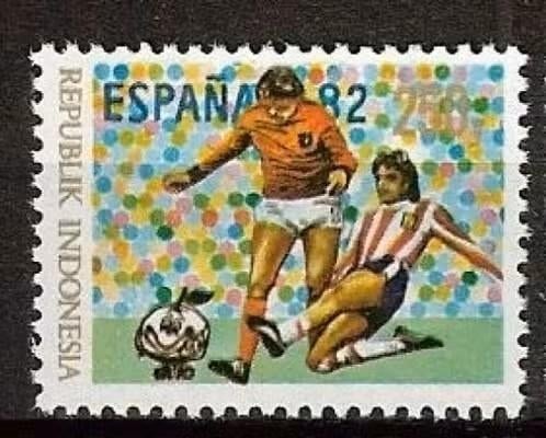 Indonesie 1982 - ZBL 1117 - Wereldkampioenschap voetbal, Ophalen of Verzenden, Postfris, Zuidoost-Azië
