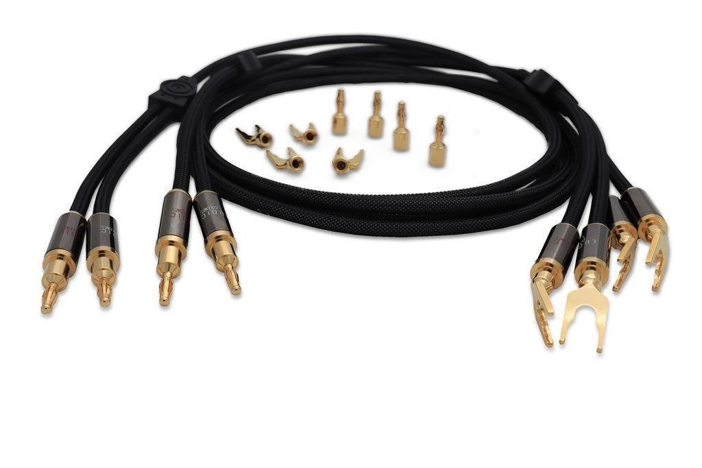 Ludic Hera loudspeaker cable set [2pcs] length 4 mtr, Audio, Tv en Foto, Ophalen of Verzenden, Nieuw, 2 tot 5 meter, Luidsprekerkabel