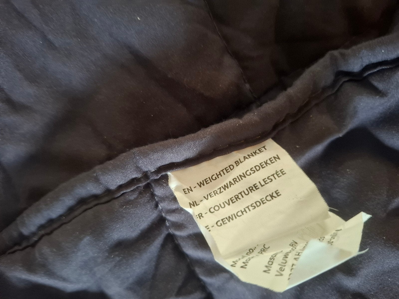 verzwaringsdeken, Gebruikt, Eenpersoons, Zwart, Ophalen of Verzenden