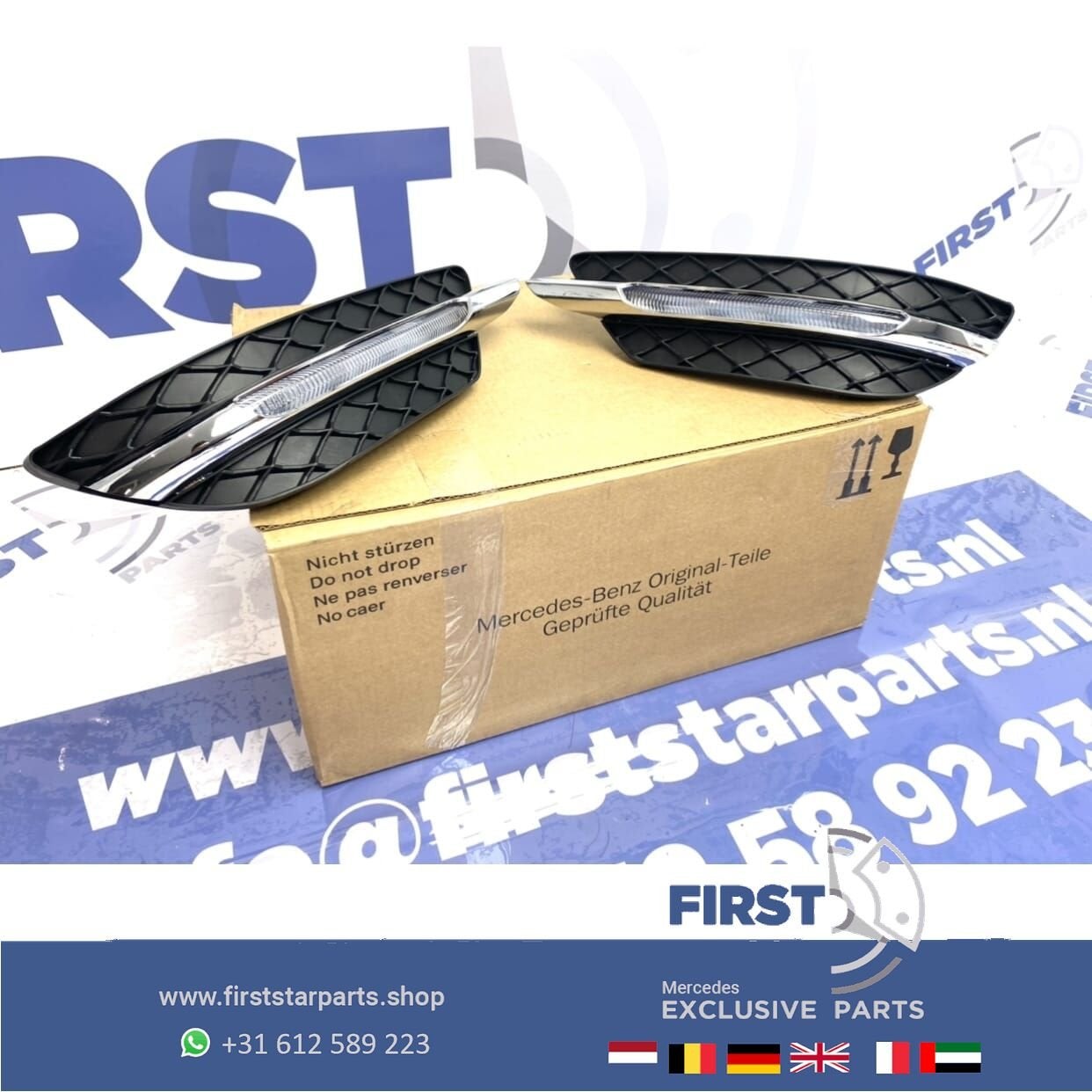 W204 Facelift LED dagrijverlichting LR SET Mercedes C Klasse, Gebruikt, -, Ophalen of Verzenden, -