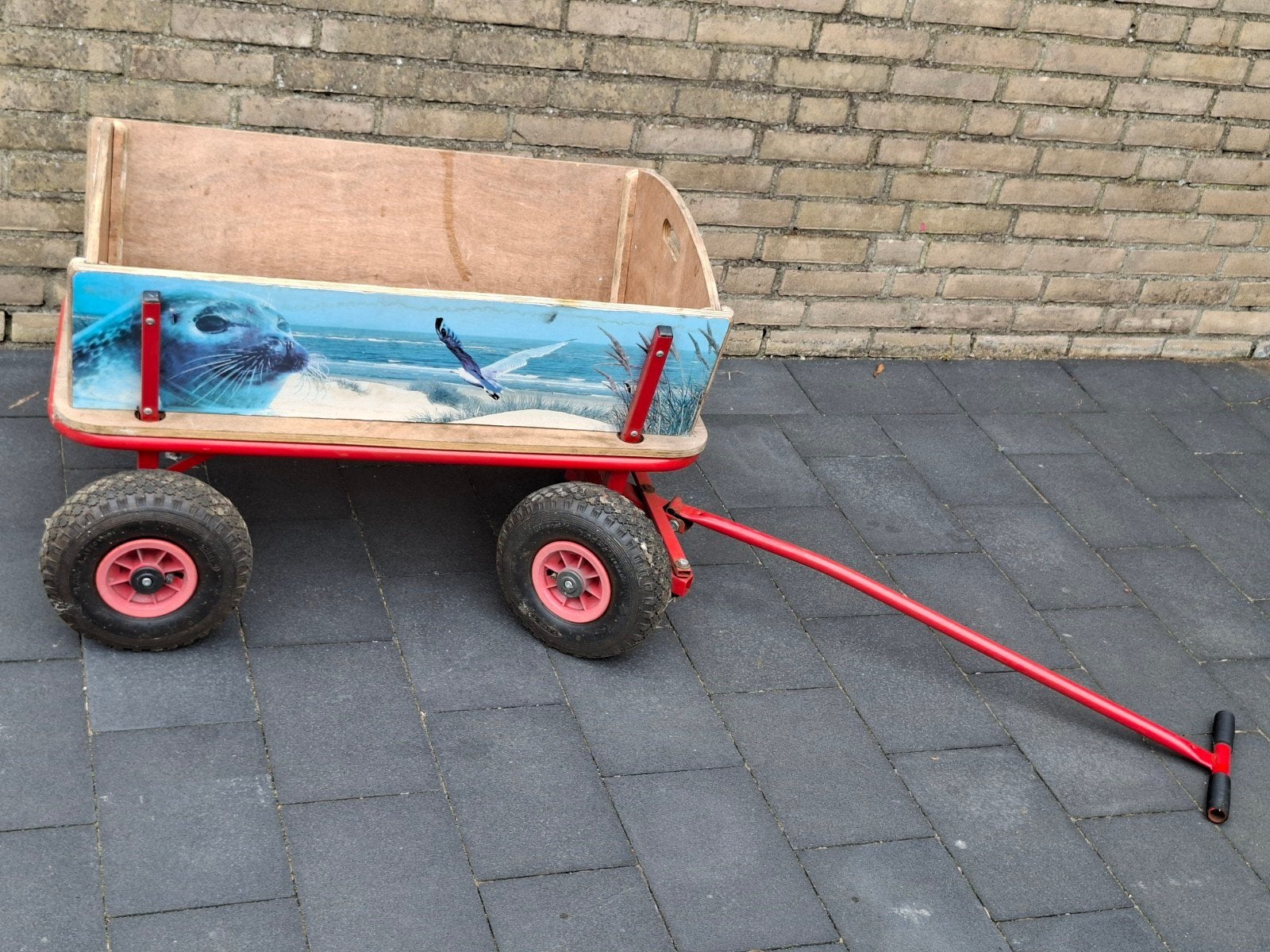 Stevige bolderkar met zeehondenprint, Ophalen, Gebruikt, Overige typen
