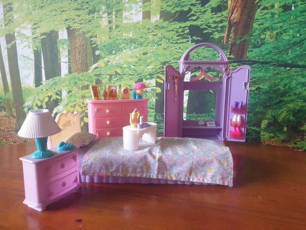 vintage barbiemeubelset, Ophalen of Verzenden, Gebruikt