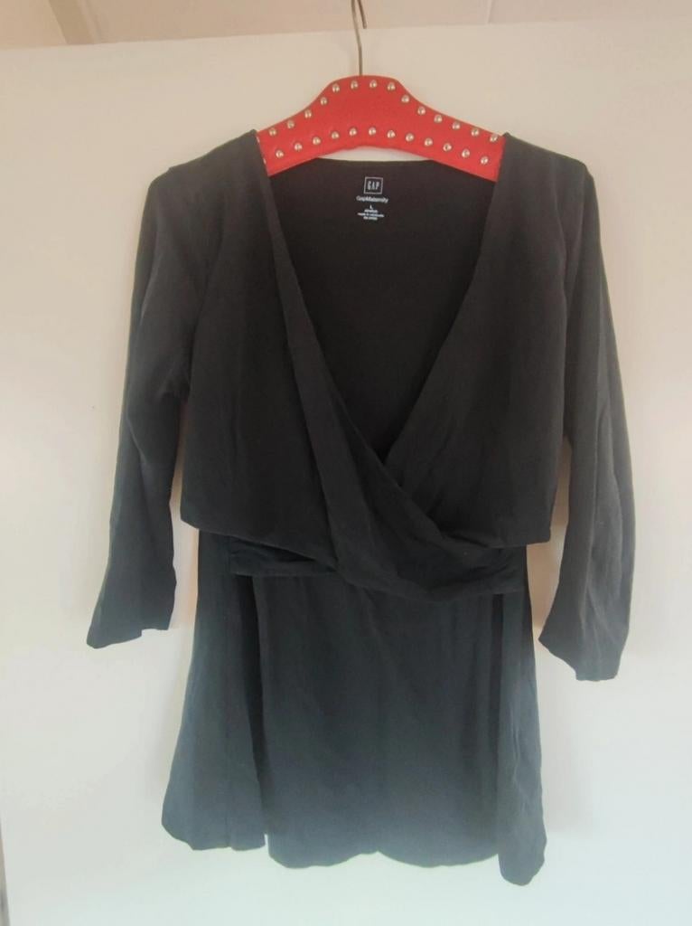 Maternity top Gap, Zwart, Ophalen of Verzenden, Zo goed als nieuw, Korte mouw