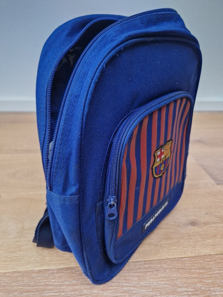 rugtas FC Barcelona, Ophalen of Verzenden, Gebruikt, Overige merken, 30 tot 45 cm