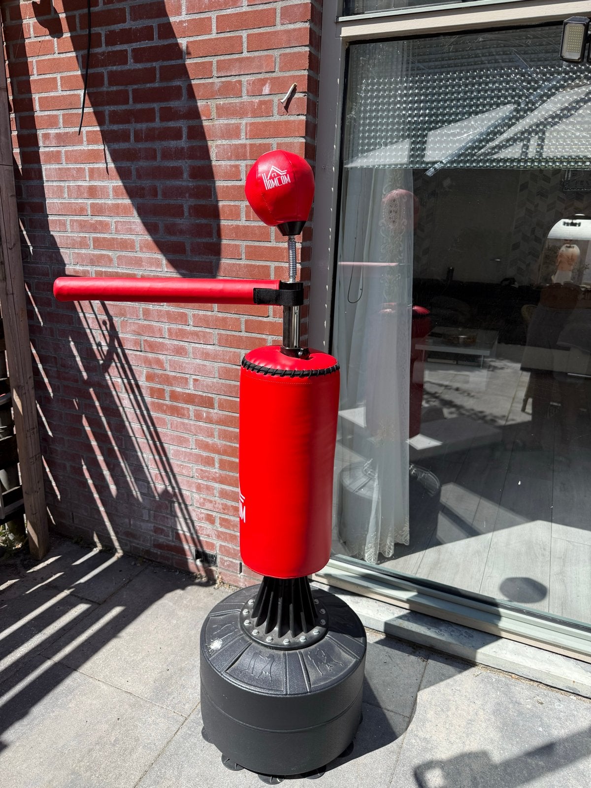 Bokszak met stootbalk en speedball, Gebruikt, Overige, Vechtsportmateriaal, Groter dan maat XL