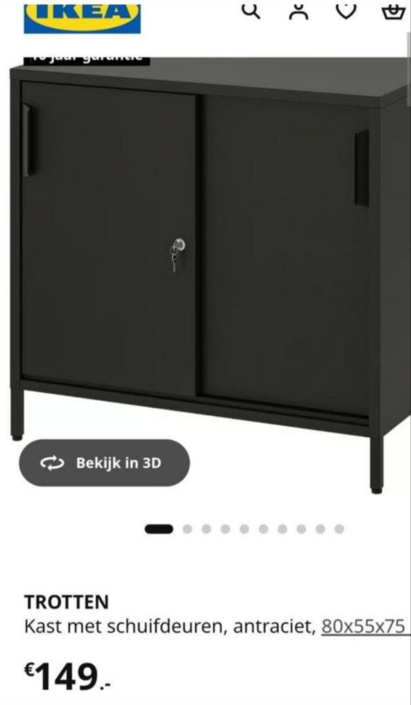Trotten kantoorkast nieuw in doos, Ophalen, Nieuw