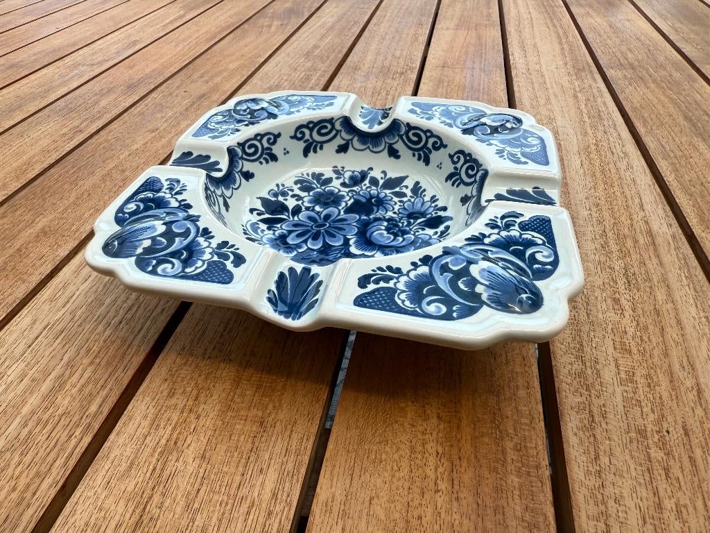 Schaal vierkant Delfts Blauw 18cm - Oud Delft, Antiek en Kunst, Antiek | Keramiek en Aardewerk, Ophalen of Verzenden