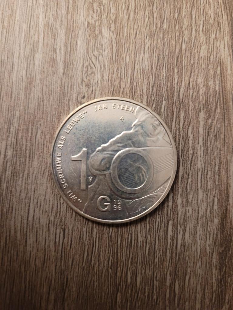 Zilveren 10 gulden muntstuk Beatrix 1996, Koningin Beatrix, Zilver, Ophalen of Verzenden, Losse munt