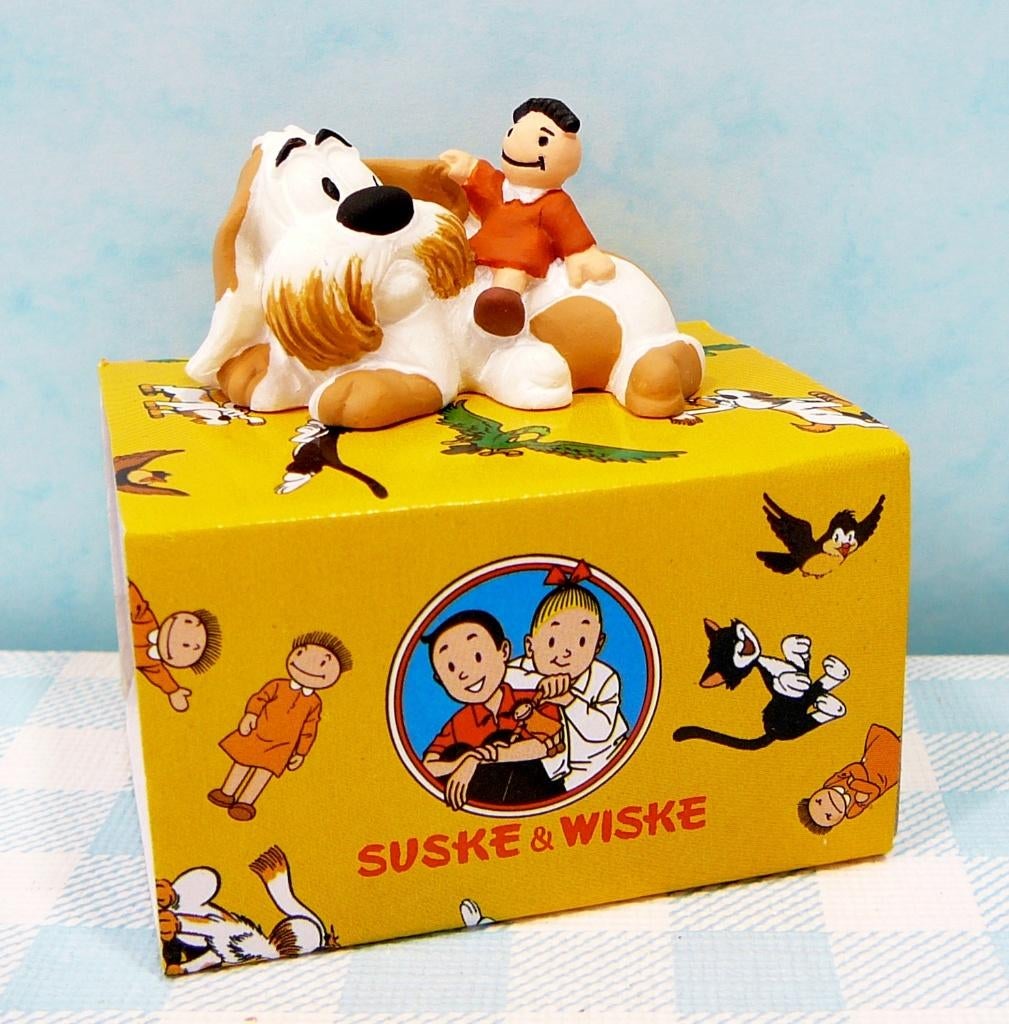 Suske en Wiske figuren Schanulleke met Thobias set 2 2001, Beeldje of Figuurtje, Suske en Wiske, Onbekend, Nieuw