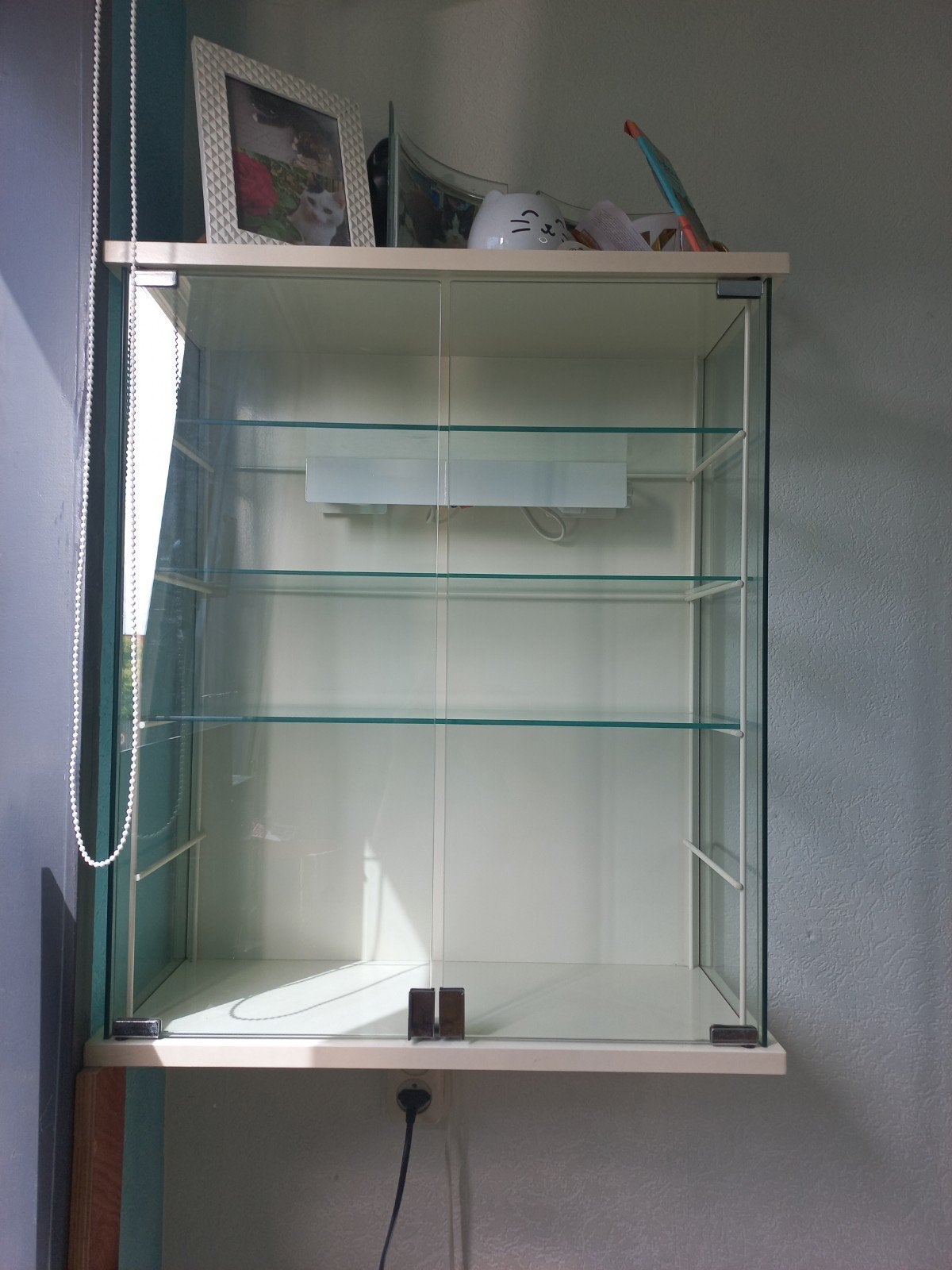 Wandvitrine, Ophalen, 50 tot 100 cm, Glas, Minder dan 100 cm