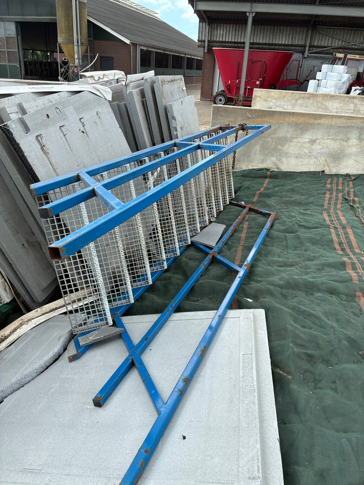 Blauwe trap 3 meter, Doe-het-zelf en Verbouw, Ladders en Trappen, Ophalen, Gebruikt, Trap, 2 tot 4 meter
