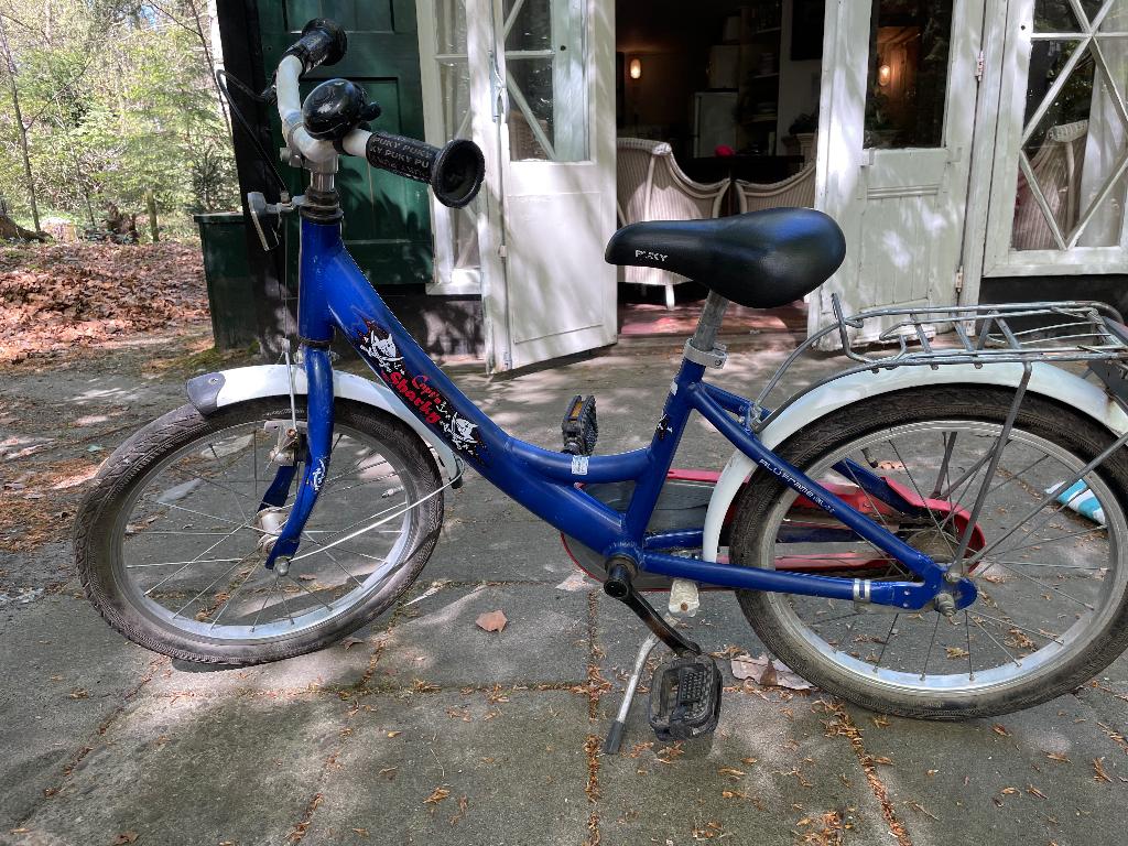 Superfijne Puky kinderfiets 18 ‘’ blauw aluminium frame, Ophalen, Terugtraprem, Puky, 16 tot 20 inch