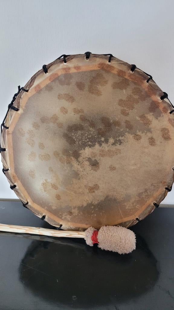 "PITRU-KSHETRA" Sjamanendrum geit (35cm beukenframe), Muziek en Instrumenten, Percussie, Nieuw, Trommel, Ophalen of Verzenden