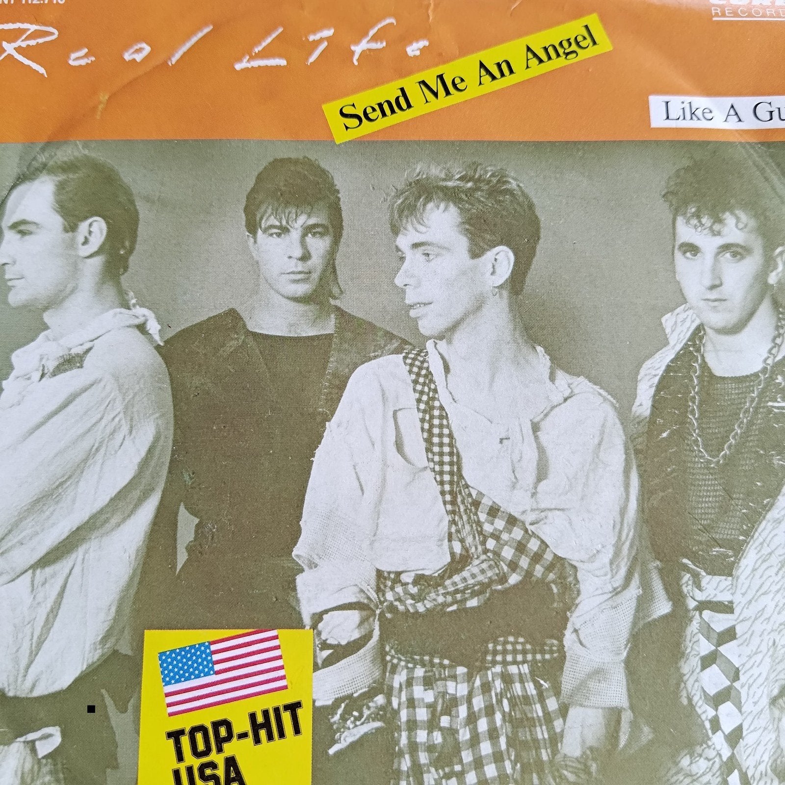 Real Life - Send Me An Angel / Like A Gun (Single), Gebruikt, Originele persing, 7 inch, Ophalen of Verzenden