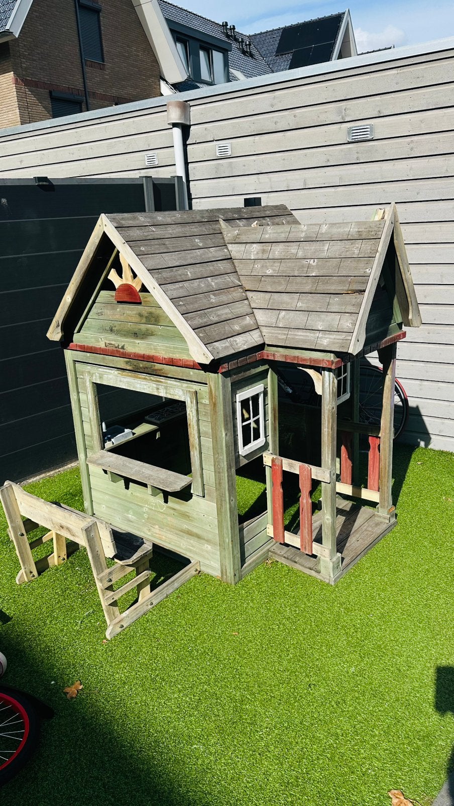**GRATIS** Speelhuis tuin, Kinderen en Baby's, Speelgoed | Buiten | Speelhuisjes, Ophalen, Gebruikt, Hout