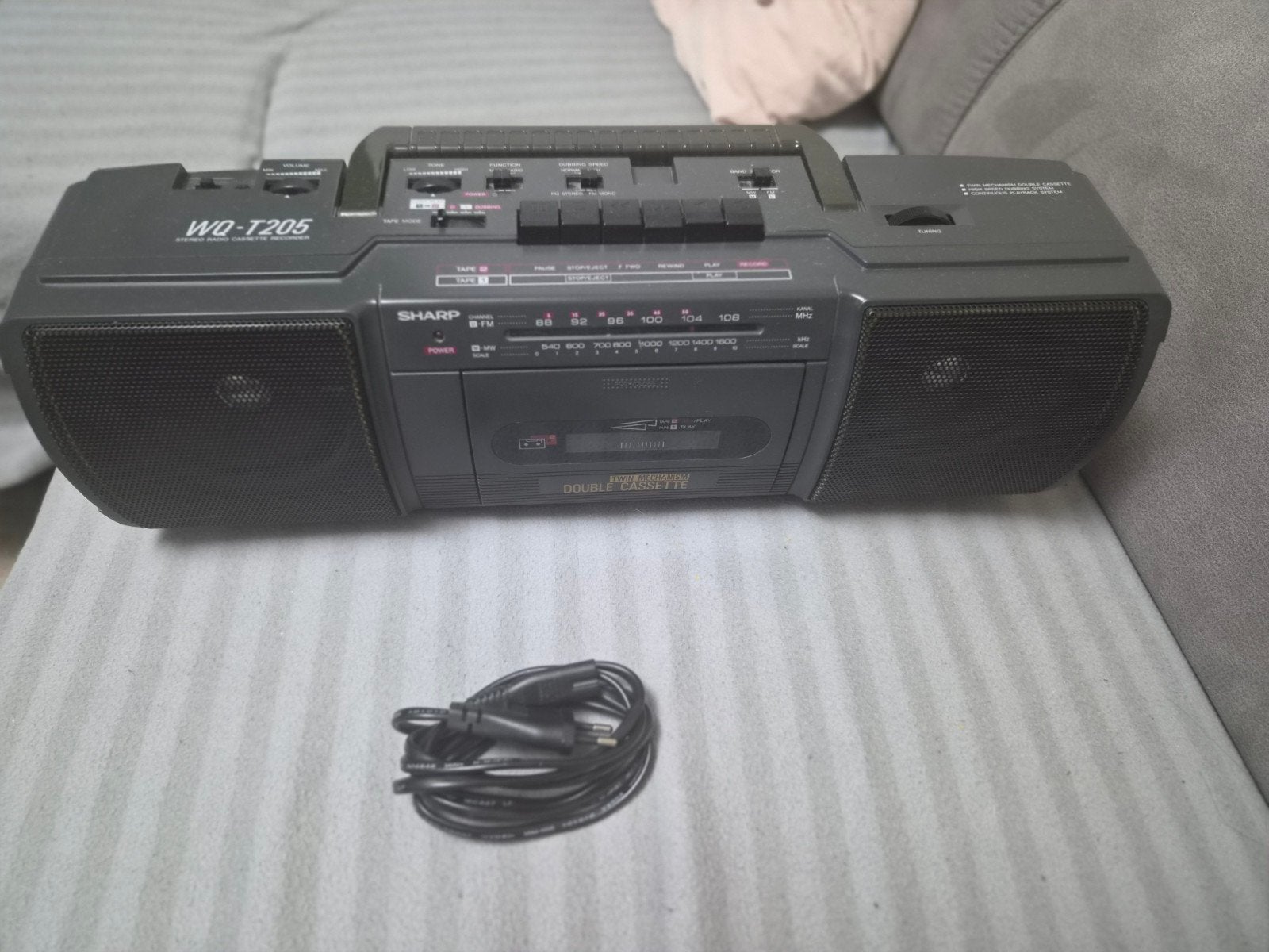 Sharp WQ-T205 Stereo Radio Cassette Recorder, Ophalen of Verzenden, Gebruikt, Overige typen