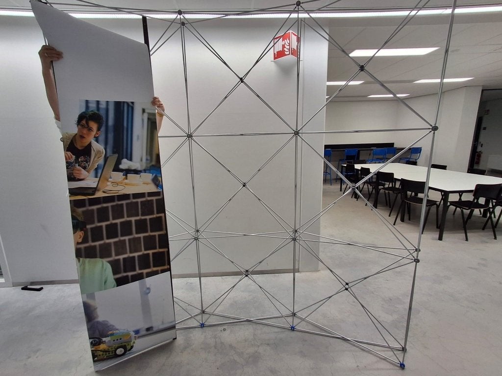 Beurswand / pop up wand, Ophalen, Gebruikt