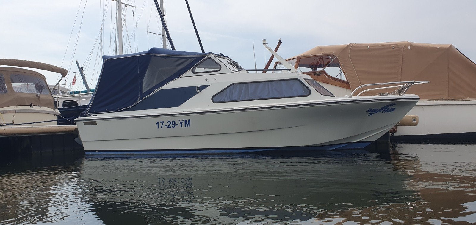 Beekman Orient 580 polyester kajuitboot Honda 75, Ophalen, Kajuitboot, Buitenboordmotor, Beekman