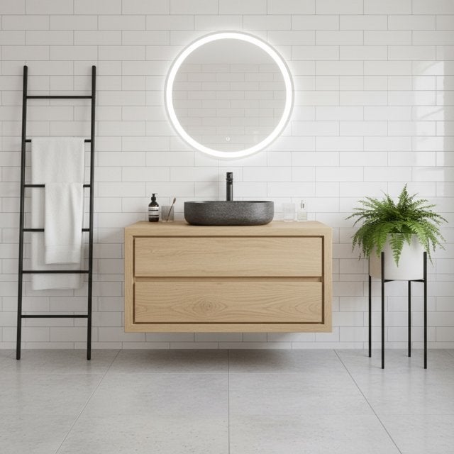 Eiken badkamermeubelen, wastafels, spiegels - Sani-design, Huis en Inrichting, 100 tot 150 cm, Nieuw, Ophalen of Verzenden, Minder dan 100 cm