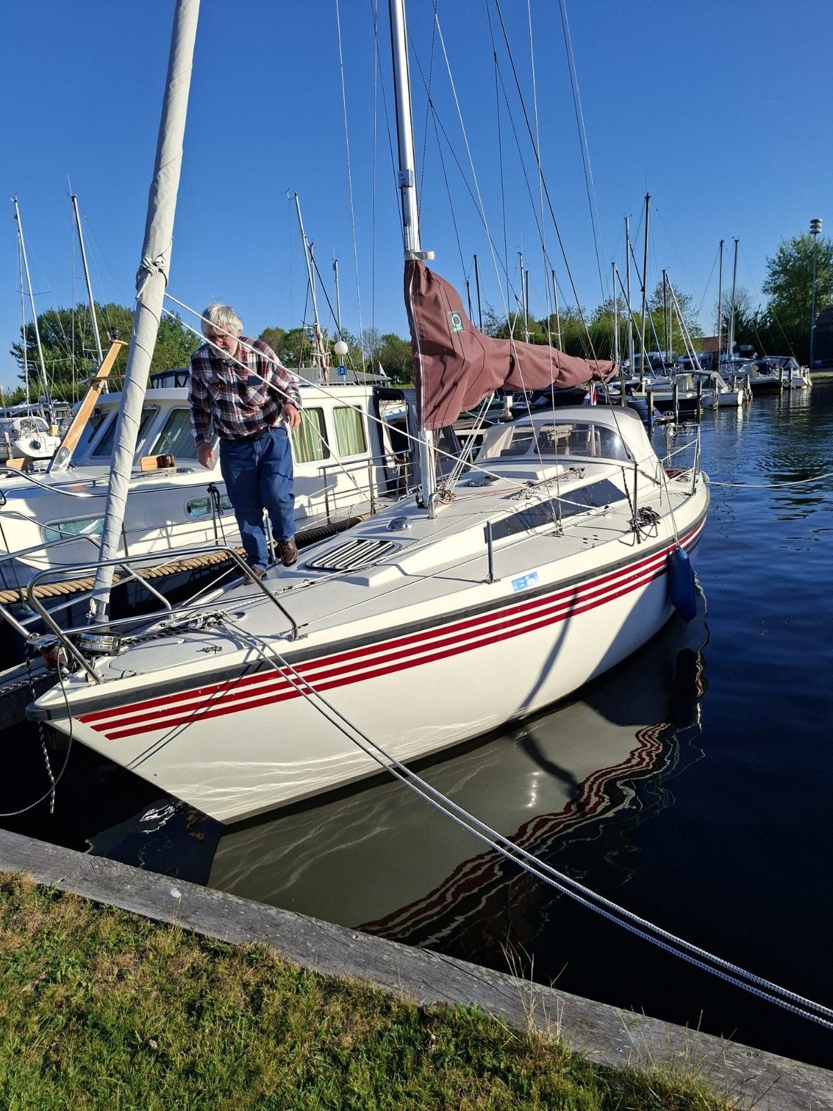 Sunwind 271, 8.40 x 2.60 Scandinavië Gebouwd, Watersport en Boten, Kajuitzeilboten en Zeiljachten, 8 pk, Gebruikt, 1.80 meter