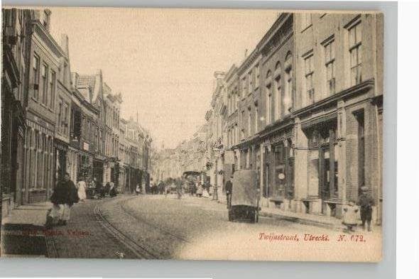Utrecht Twijnstraat Tramspoor Nauta N. 672, Ophalen of Verzenden, Voor 1920, Ongelopen, Utrecht