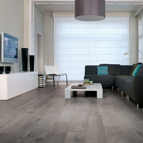 Laminaat Nantes Eik 60018 Grijs 4V-groev AC-5 Klasse 33, 75 m² of meer, Nieuw, Ophalen of Verzenden, Laminaat Grijs eiken voor zwaar woon gebruik