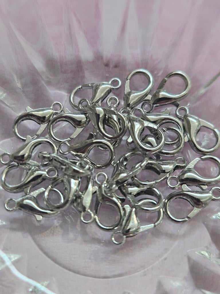 25x Karabijnsluitingen voor sieraden #53, Ophalen, Nieuw, Overige typen