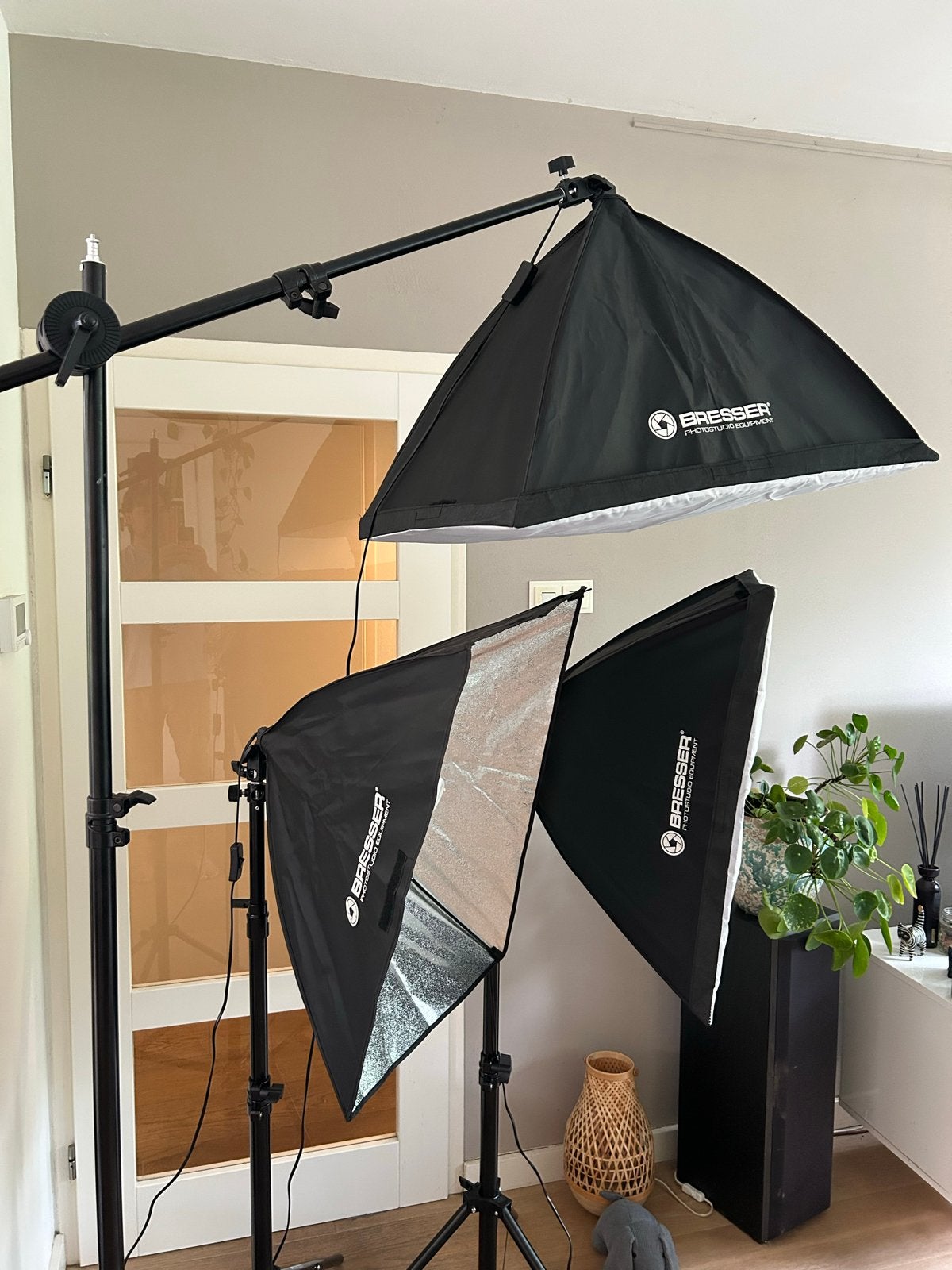 Bresser daglicht lampenset met Softboxen en Statieven, Audio, Tv en Foto, Fotografie | Fotostudio en Toebehoren, Ophalen, Lamp of Flitsset