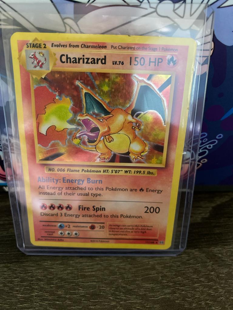 Pokémon Kaart Charizard LV.76 150 HP - Base Set, Ophalen of Verzenden, Gebruikt, Losse kaart, Foil
