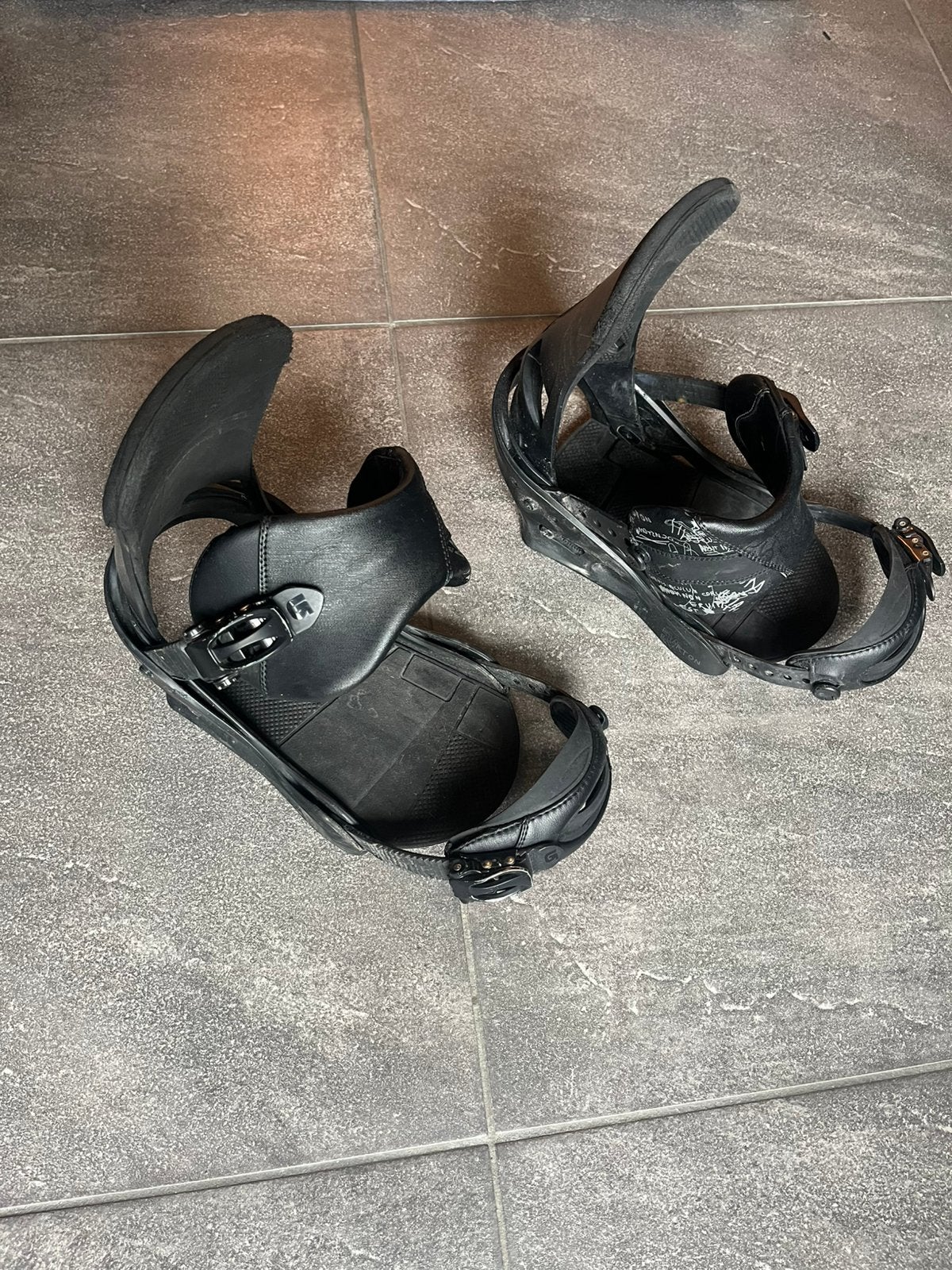 Burton custom bindingen, Sport en Fitness, Snowboarden, Ophalen, Zo goed als nieuw, Bindingen