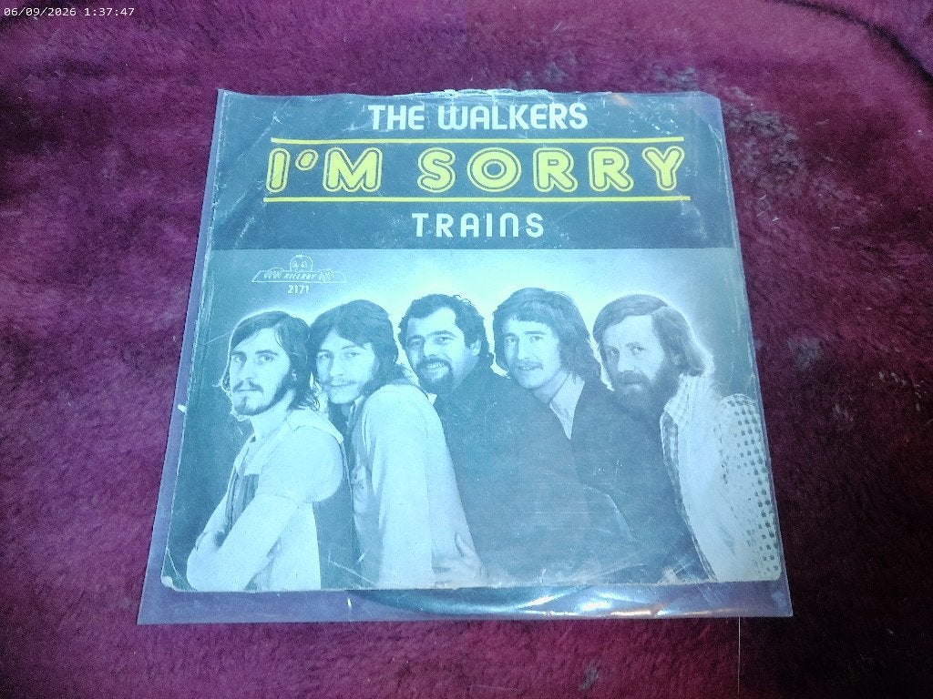 The Walkers - I'm Sorry / Trains, Gebruikt, Fotohoes, 7 inch, Ophalen of Verzenden
