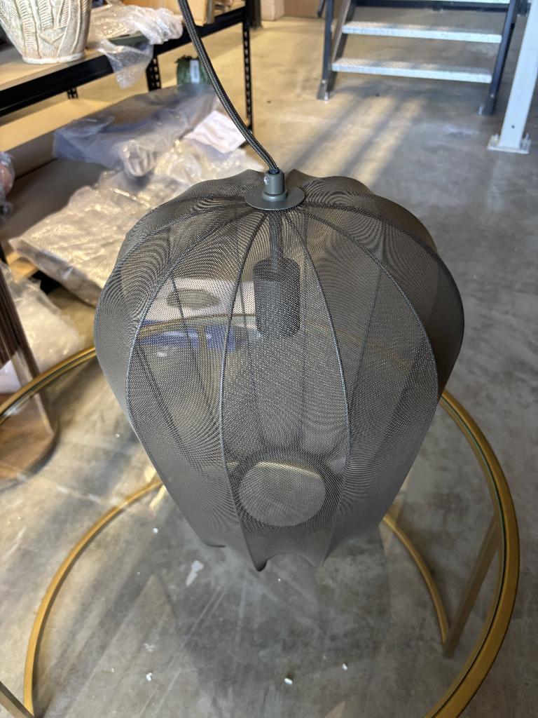 Light & Living - Hanglamp PLUMERIA - Ø50x60cm - Groen, Huis en Inrichting, Ophalen, -, -, -